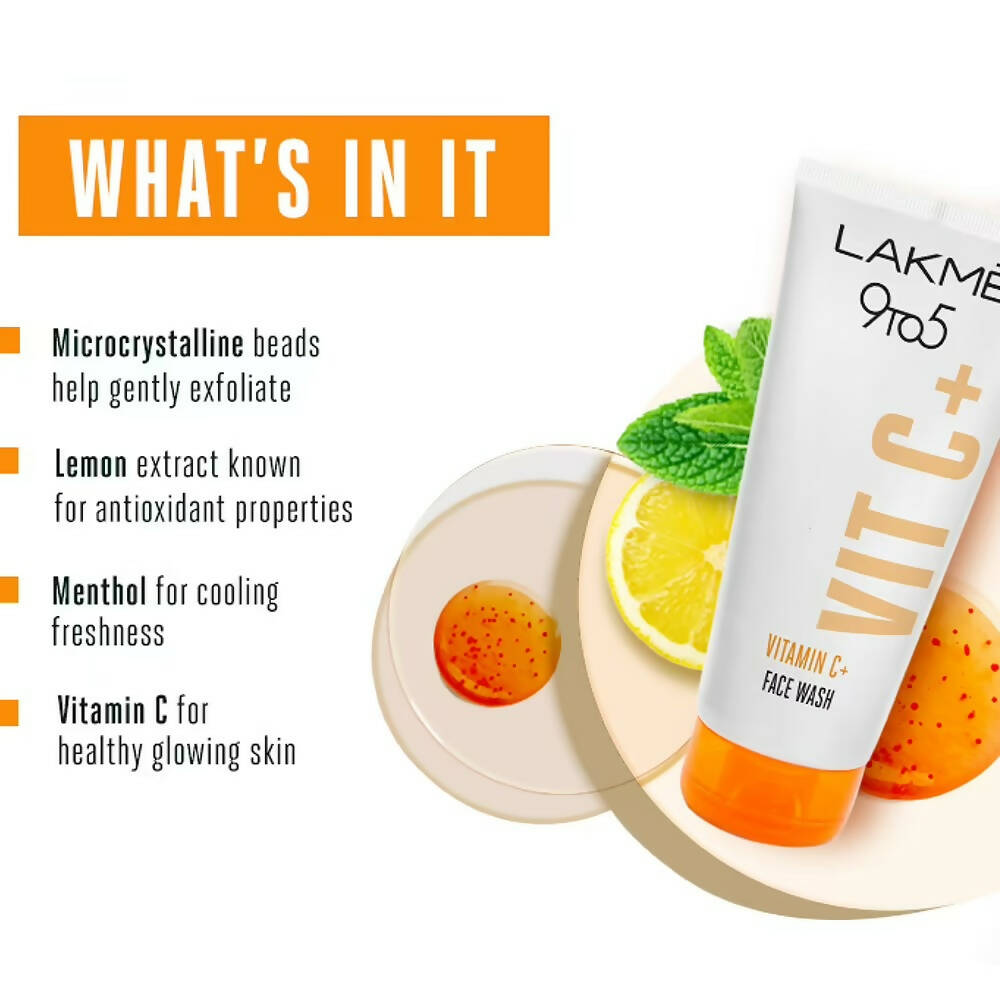 Lakme 9to5 Vitamin C Face Wash - Grab2buy