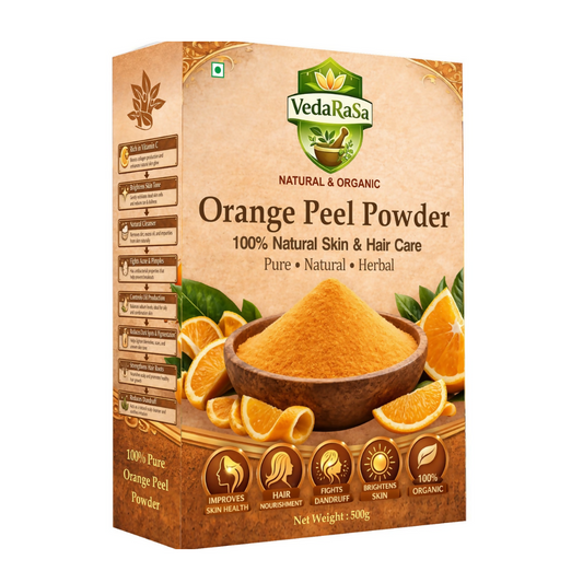 VedaRasa Organic Orange Peel Powder For Face Mask, Skin Care & Natural Glow Grab2Buy VedaRasa Grab2Buy