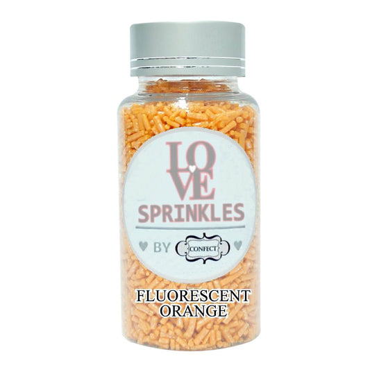 Confect Fluorescent Orange Vermicelli Sprinkles