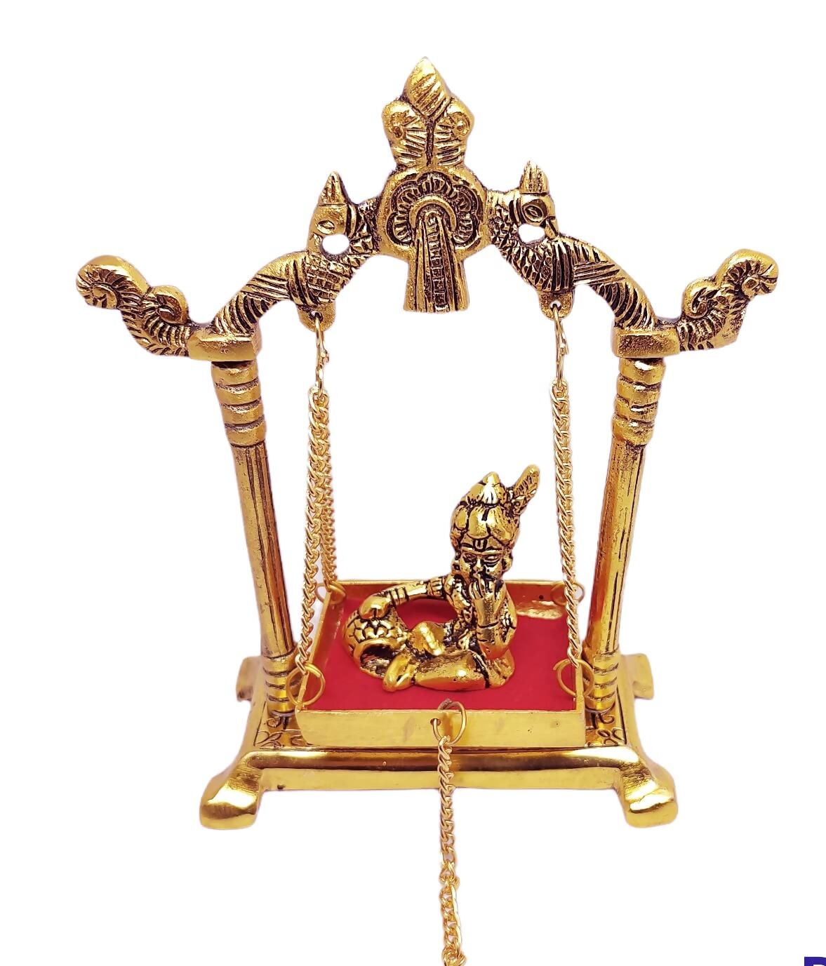 KridayKraft Laddu Gopal on Jhulla Palana Metal Statue - Grab2buy