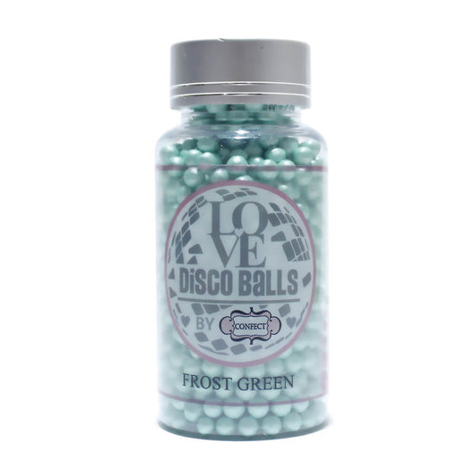 Confect Frost Green Disco Balls Sprinkles 4 MM