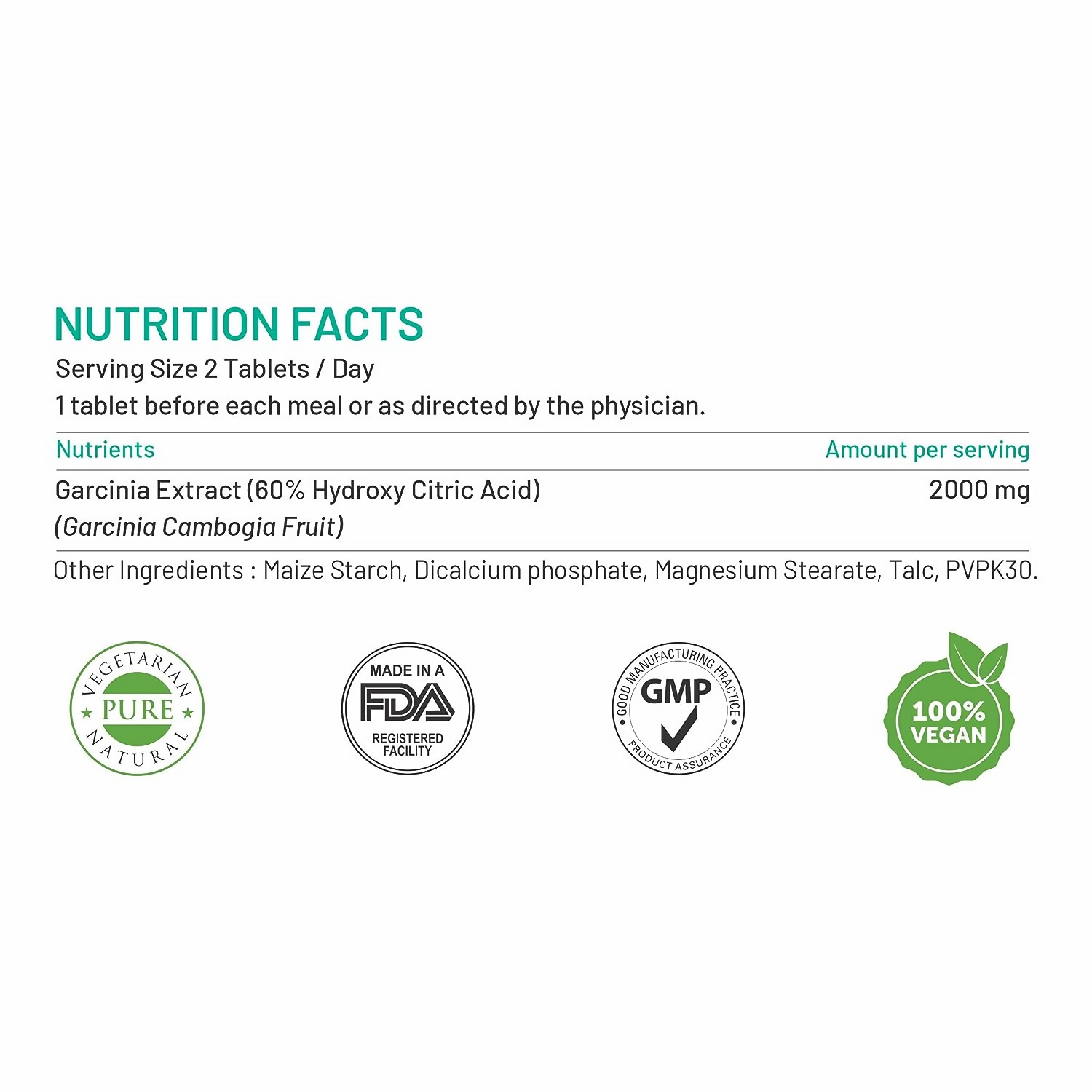 Bliss Welness Garcinia 2000 Tablets - Grab2buy