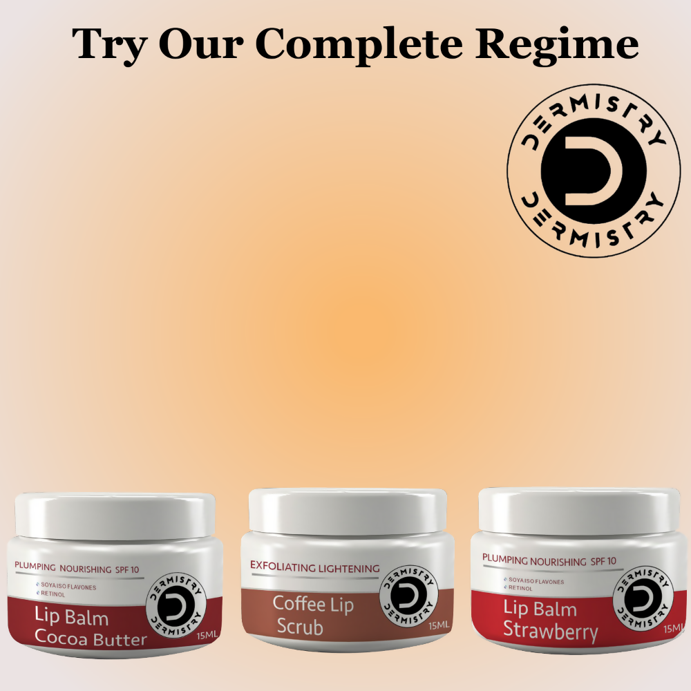 Dermistry Strawberry Lip Care Tint Balm Plumping Nourishing Retinol SPF 10 for Glossy Lips - Grab2buy