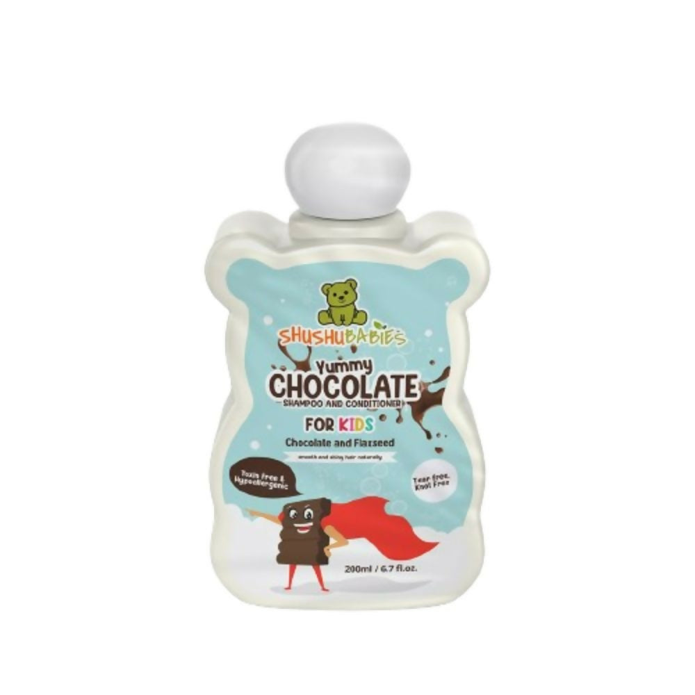 ShuShu Babies Yummy Chocolate Shampoo & conditioner with Flaxseed For kids (under 4-12 Years) - Grab2buy