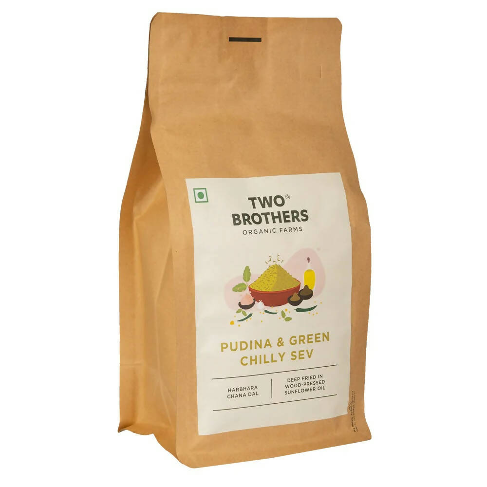 Two Brothers Organic Farms Pudina & Green Chilly Sev - Grab2buy