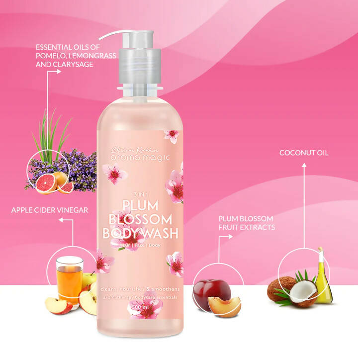 Blossom Kochhar Aroma Magic 3In1 Plum Blossom Bodywash - Grab2buy