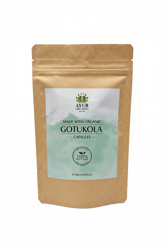 Pure Organic Gotukola Capsules | 90 Capsules