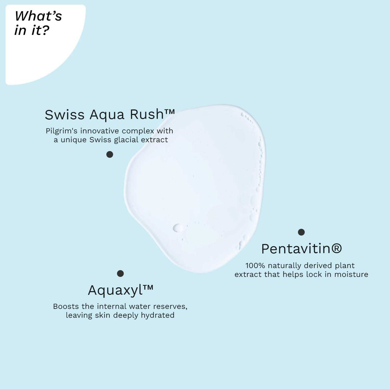 Pilgrim Swiss Aqua Rush Hydrating Gel Toner For Glowing Skin, Long Lasting Hydration Plump & Healthy Skin - Grab2buy