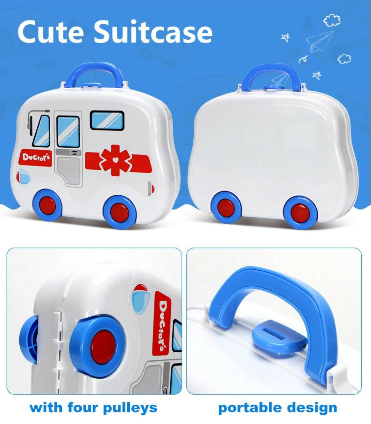 Sardar Ji Ki Dukan Pretend Play Doctor Play Sets For Boys/Girls/Kids Doctor Kit Toys With Suitcase - Isi Approved (Doctor Set - Box) - Grab2buy
