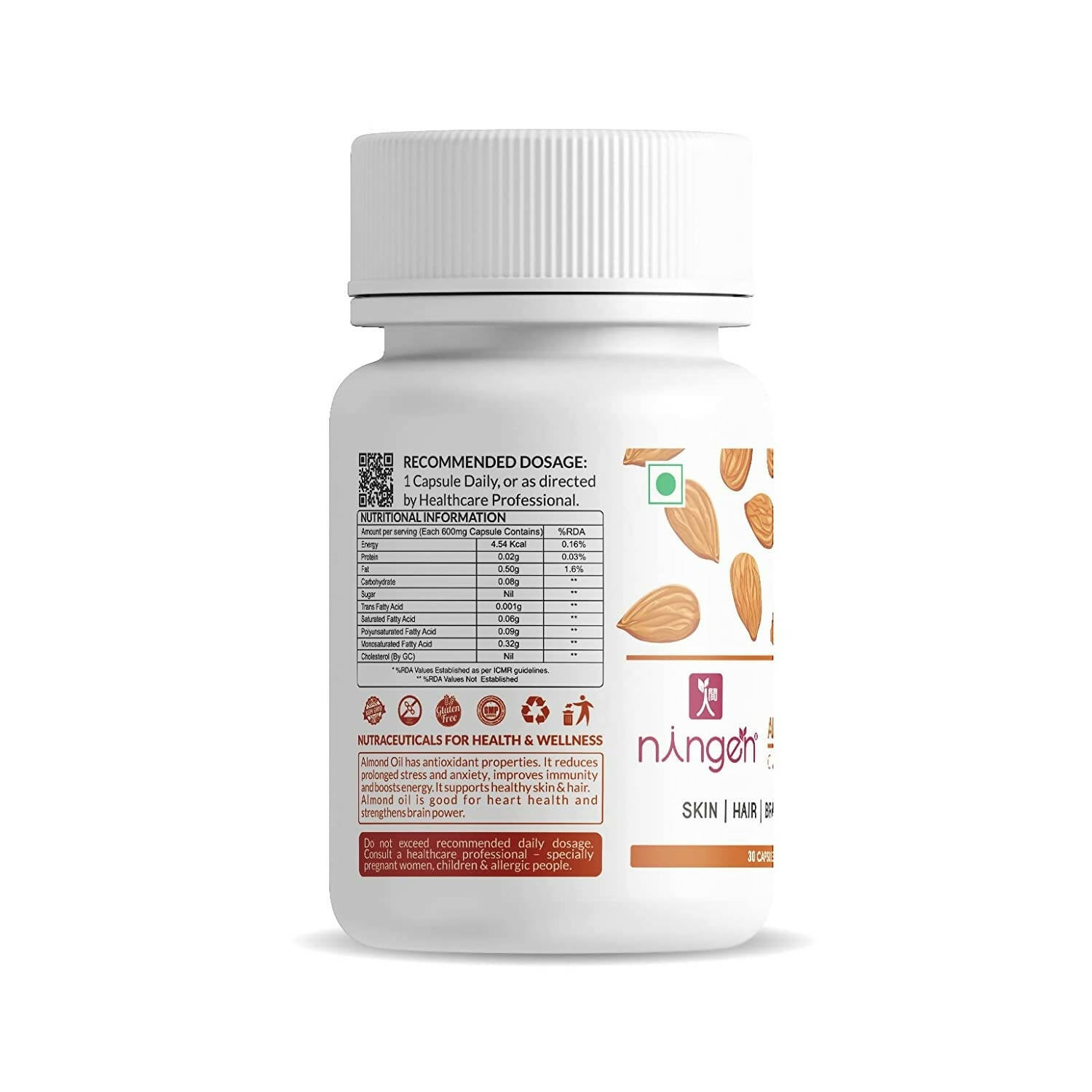 Ningen Almond Oil Capsules - Grab2buy