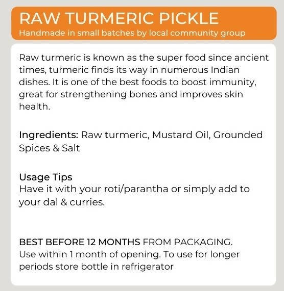 Organic Potli Raw Turmeric Pickle - Grab2buy