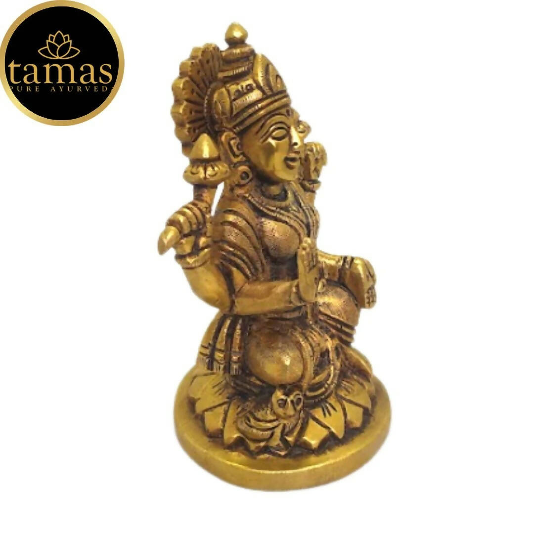 Tamas Brass Lord Ganesh Lakshmi Statue (Golden) - Grab2buy