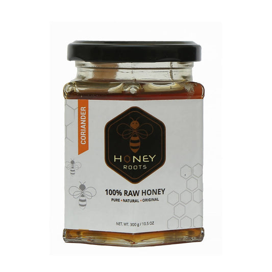 Honey Roots Coriander Flavor Raw Honey - Grab2buy