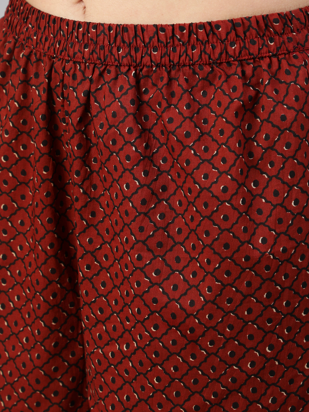 NOZ2TOZ Women Black & Maroon Floral Printed Straight Kurta With Palzzo And Dupatta - Grab2buy