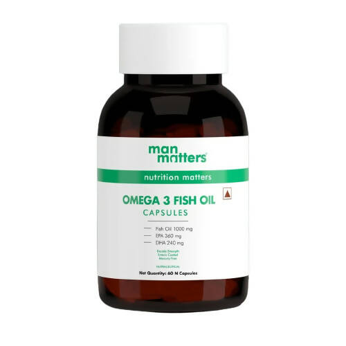 Man Matters Double Strength Omega 3 Fish Oil Softgel Capsules - Grab2buy