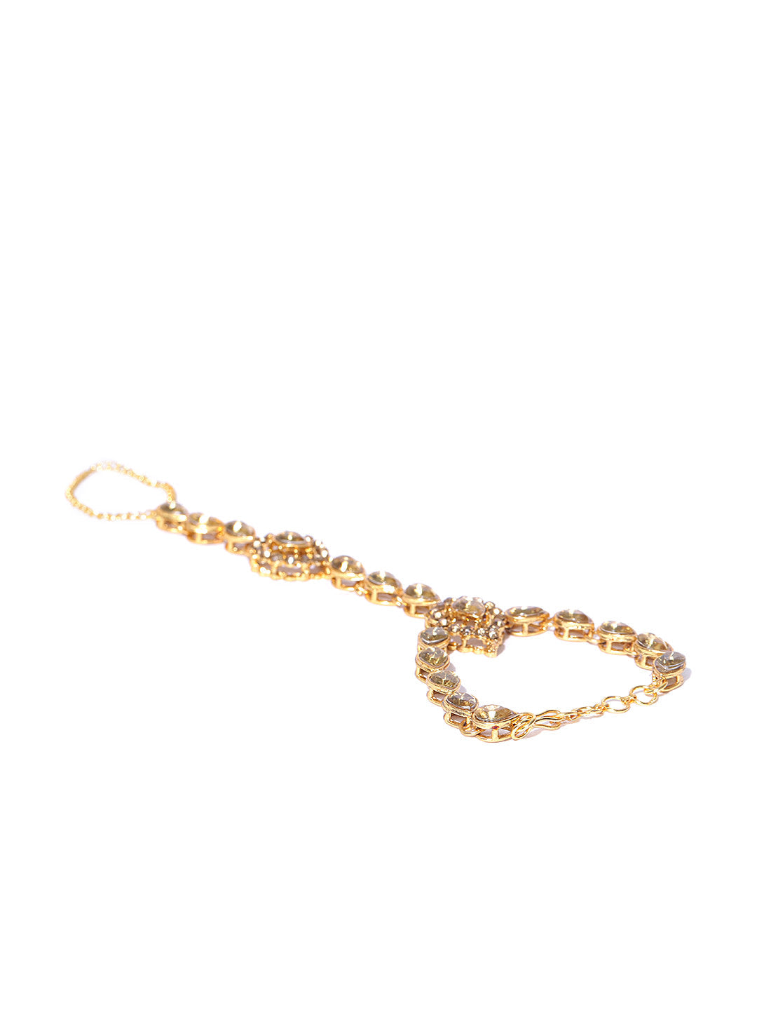 Priyaasi Women Leaf Inspired Single Finger Hathphul - Grab2buy