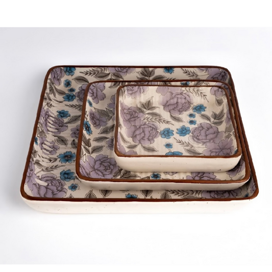 Simply Soho Mughal Mist Platter Set of 3