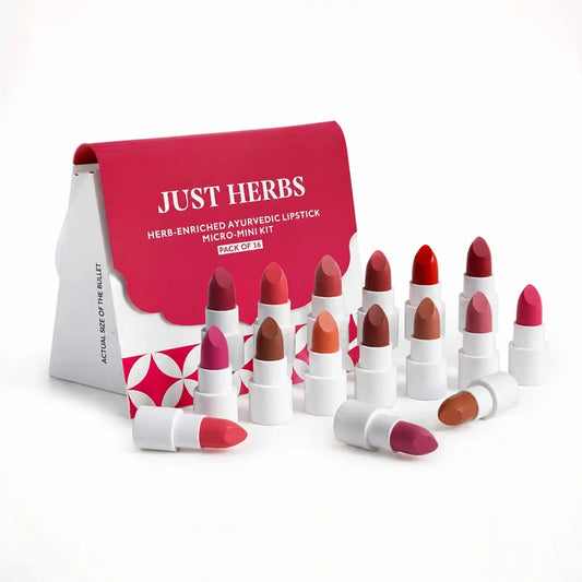 Herb Enriched Ayurvedic Lipstick Micro-Mini Kit