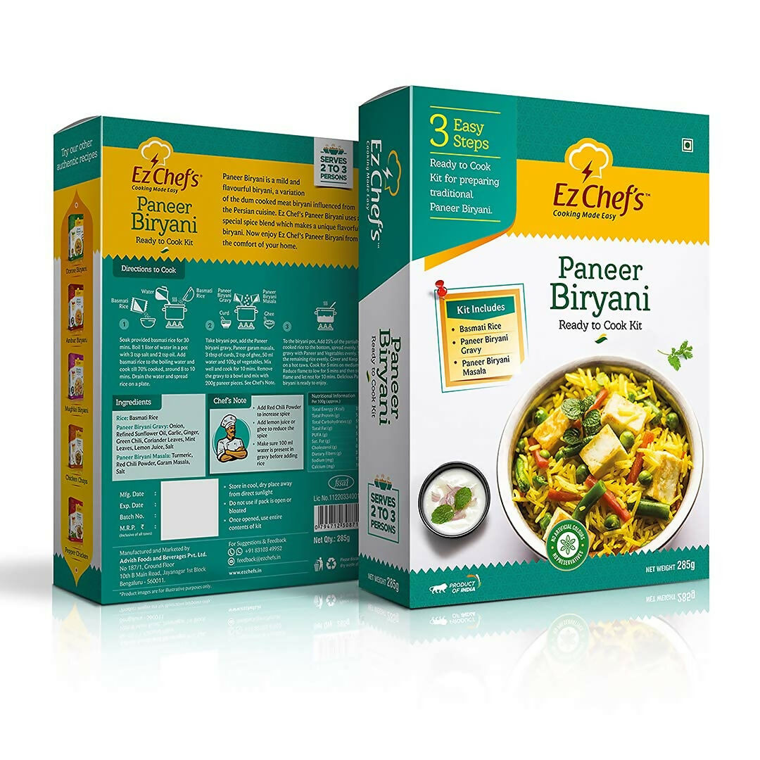 Ez Chef's Paneer Biryani Kit - Grab2buy