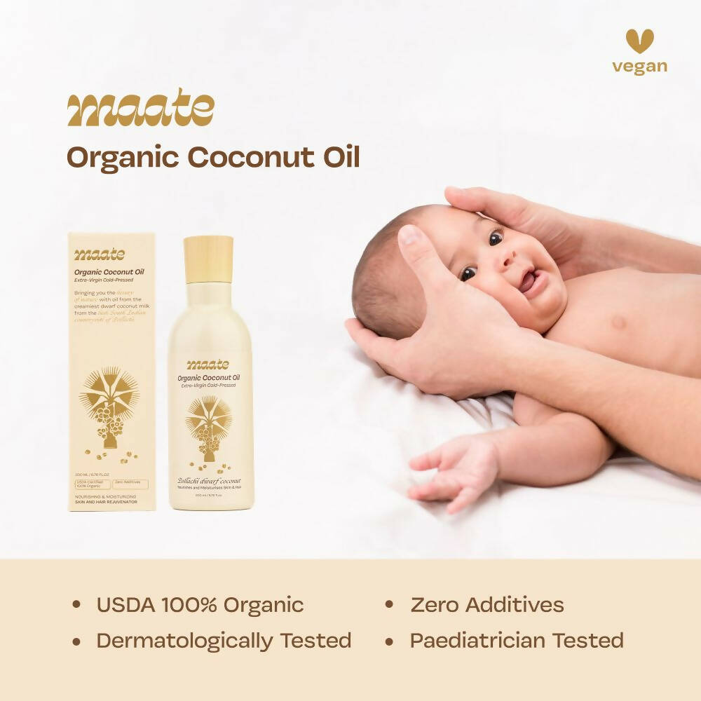 Maate Organic Coconut Oil | Extra Virgin Cold Pressed - Grab2buy