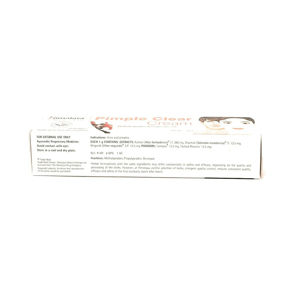 Himalaya Wellness Pimple Clear Cream (20 gm) - Distacart