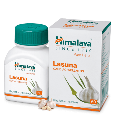 Himalaya Wellness Pure Herbs Lasuna Cardiac Wellness - 60 Tablets - Grab2buy