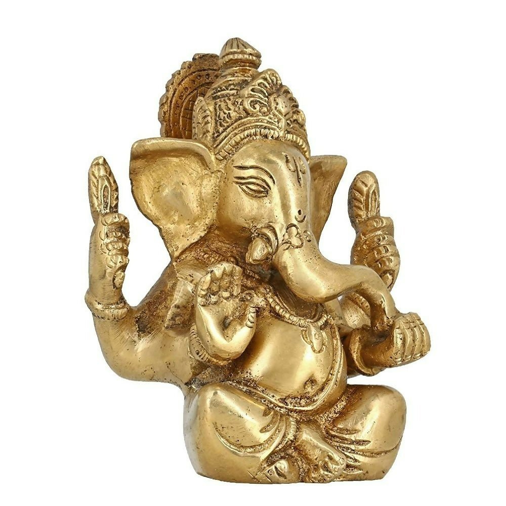 Artvarko Brass Lord Ganesha Ganpati Religious Statue Idol - Grab2buy