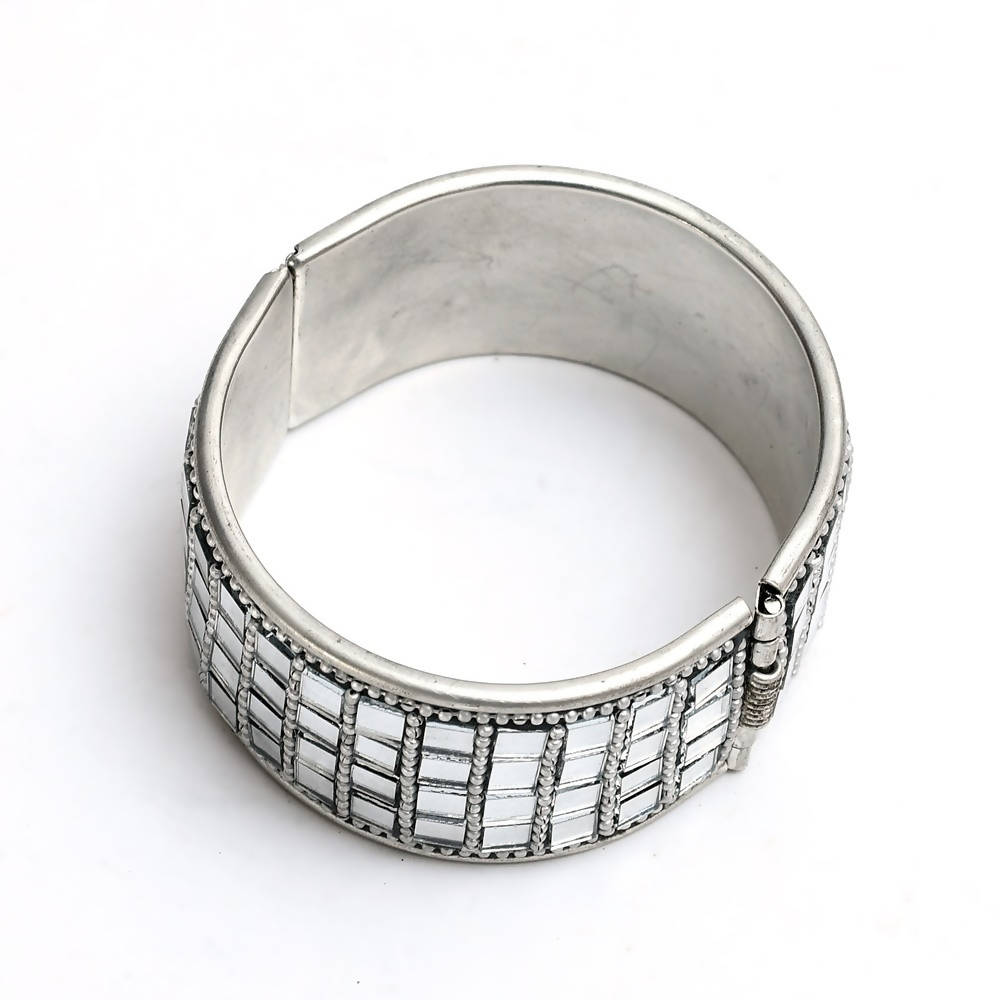 Mominos Fashion Kamal Johar Oxidised Mirror work Design Bracelet
