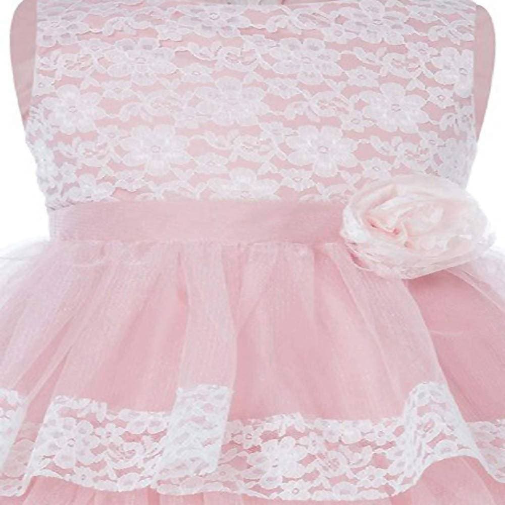Asmaani Baby Girl's Pink Colour Satin A-Line Maxi Full Length Dress (AS-DRESS_22166) - Grab2buy