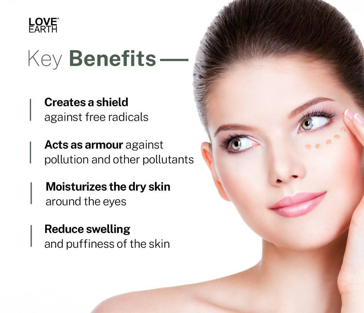 Love Earth Under Eye Gel - Aloe Vera & Cucumber - Grab2buy