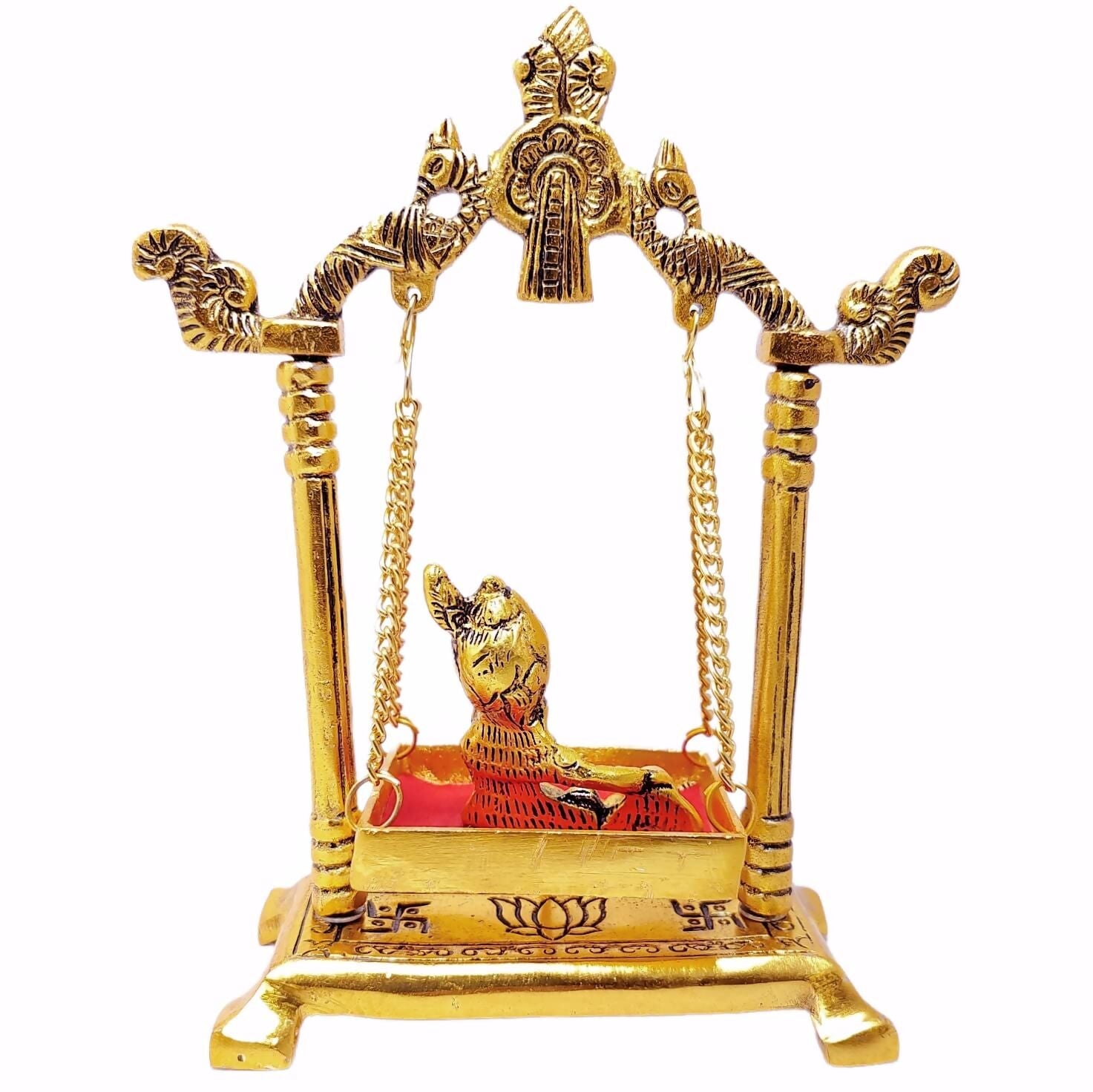 KridayKraft Laddu Gopal on Jhulla Palana Metal Statue - Grab2buy