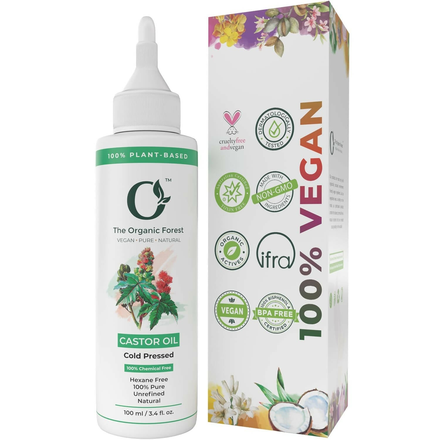 The Organic Forest Castor Oil - Cold Pressed - Grab2buy