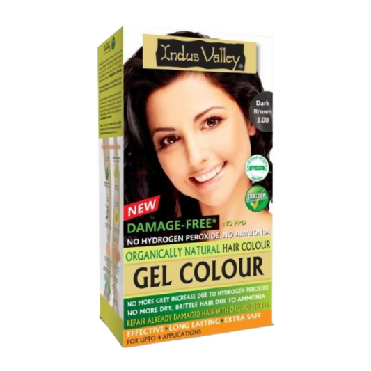 Indus Valley Damage-Free Gel Hair Color- Dark Brown Grab2Buy Indus Valley Grab2Buy