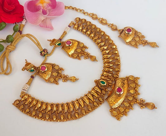Gold Plated Semi Bridal Set - Grab2buy