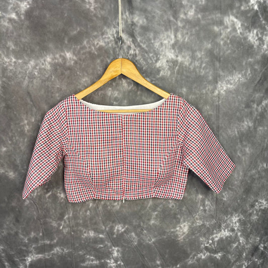 Asymmetric Symmetry Multi Color Coloured Cotton Ready to Wear Blouse - kapda Tailor