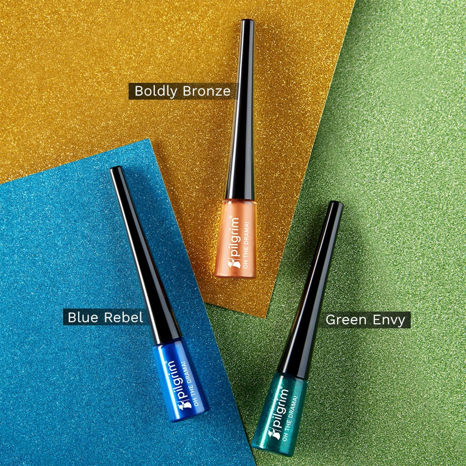Pilgrim Metallic Eyeliner Boldly Bronze, Long Lasting & Smudge Proof Enriched With Argan Oil - Grab2buy