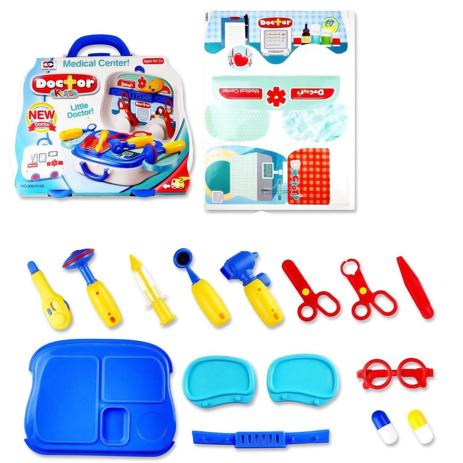 Sardar Ji Ki Dukan Pretend Play Doctor Play Sets For Boys/Girls/Kids Doctor Kit Toys With Suitcase - Isi Approved (Doctor Set - Box) - Grab2buy
