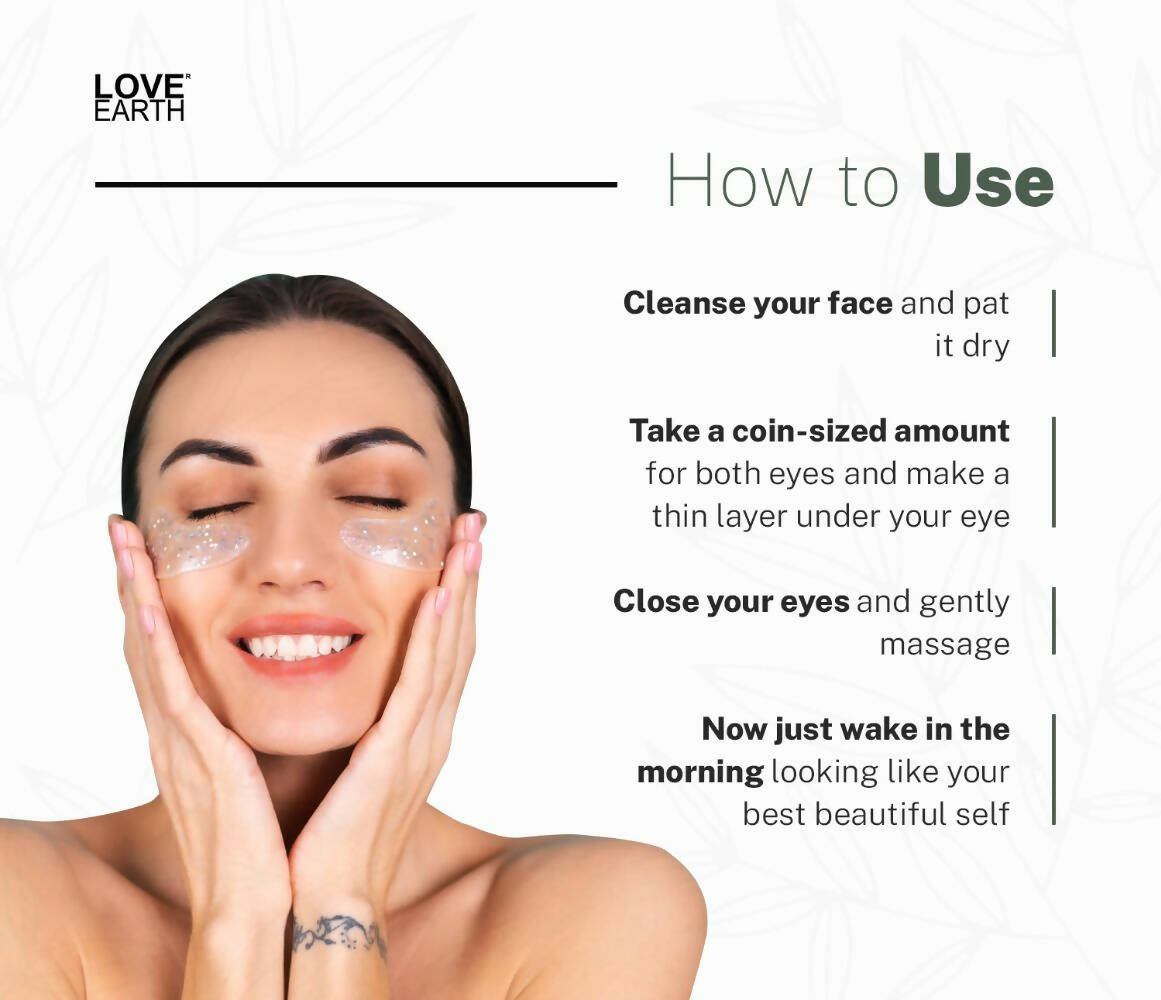 Love Earth Under Eye Gel - Aloe Vera & Cucumber - Grab2buy
