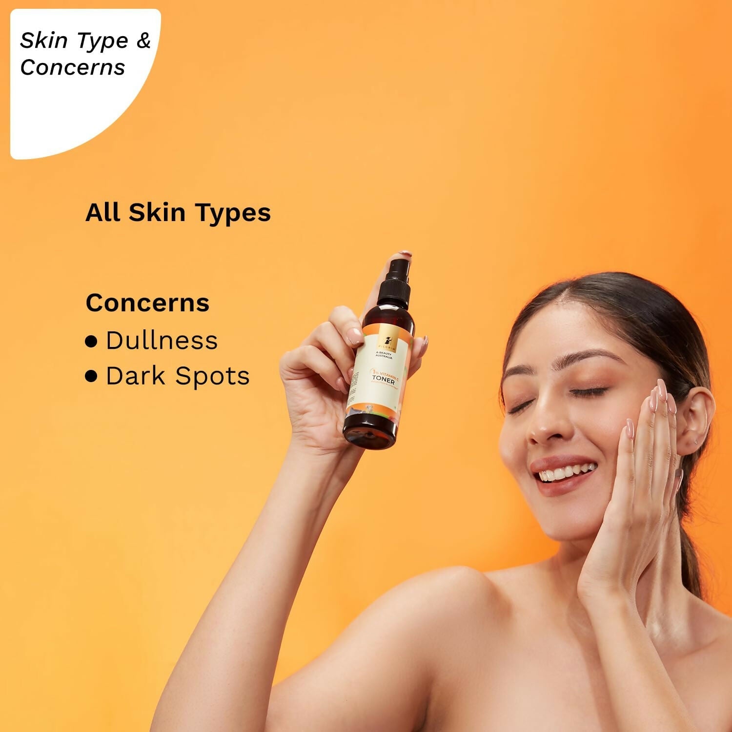 Pilgrim Australian 1% Vitamin C Toner with Kakadu Plum & Lime Pearl For Glowing Skin, Open Pores Tightening & Refining - Grab2buy