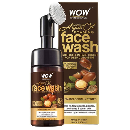 Wow Skin Science Moroccan Argan Oil Foaming Face Wash Grab2Buy Wow Skin Science Grab2Buy