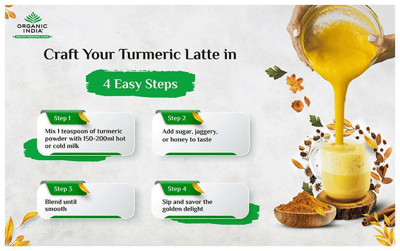 Organic India Turmeric Latte Instant Premix - Grab2buy