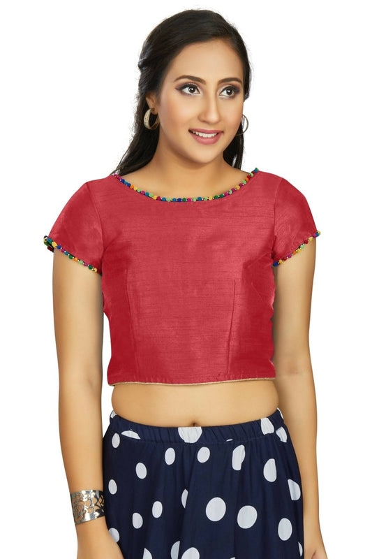 Aastha Fashion Women's Gajri Art Silk Designer Party Wear Readymade Blouse