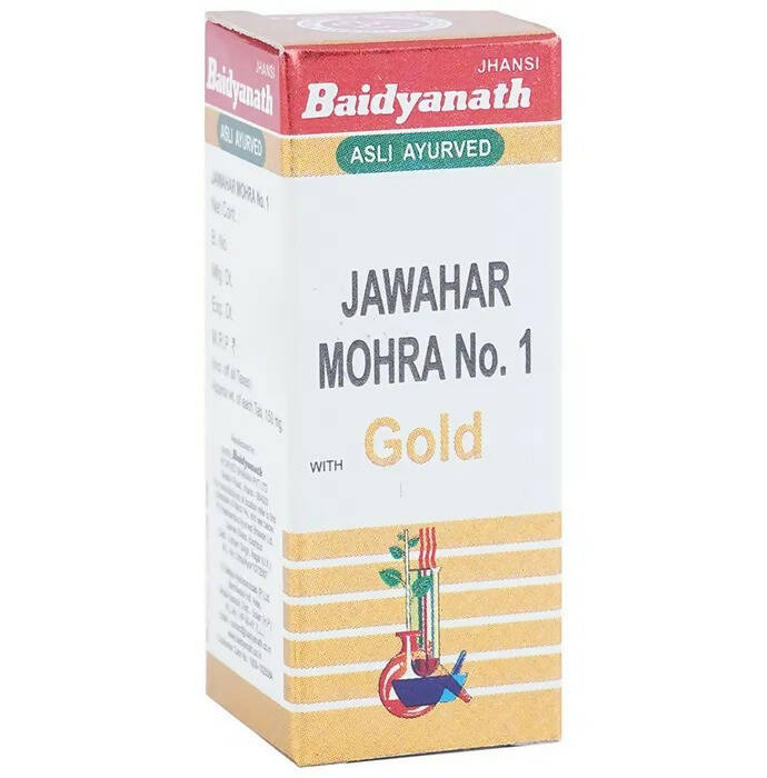 Baidyanath Jhansi Jawahar Mohra No. 1 with Gold Tablets - Grab2buy