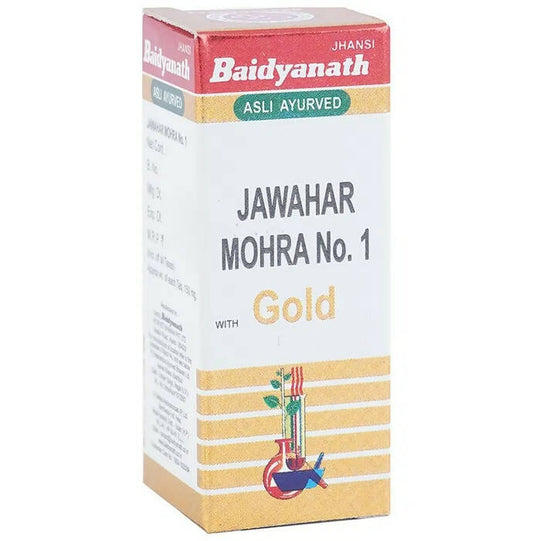 Baidyanath Jhansi Jawahar Mohra No. 1 with Gold Tablets - Grab2buy
