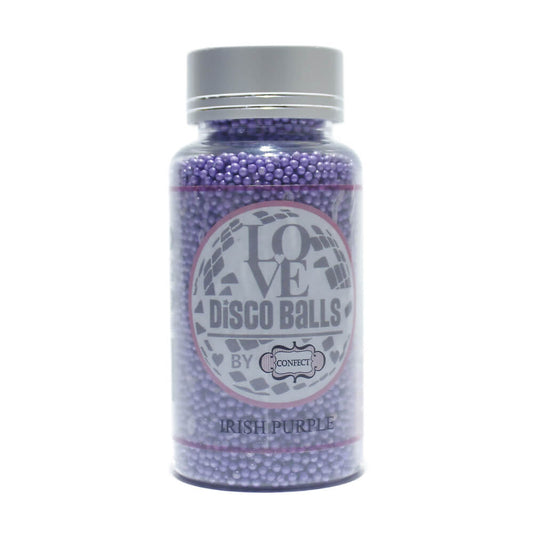 Confect Irish Purple Disco Balls Sprinkles 2 MM