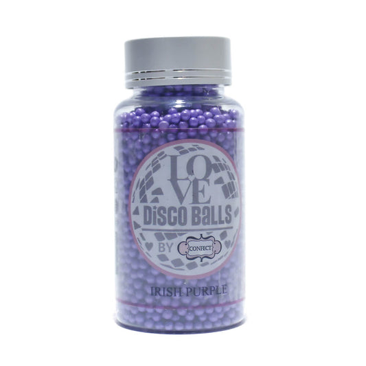 Confect Irish Purple Disco Balls Sprinkles 3 MM