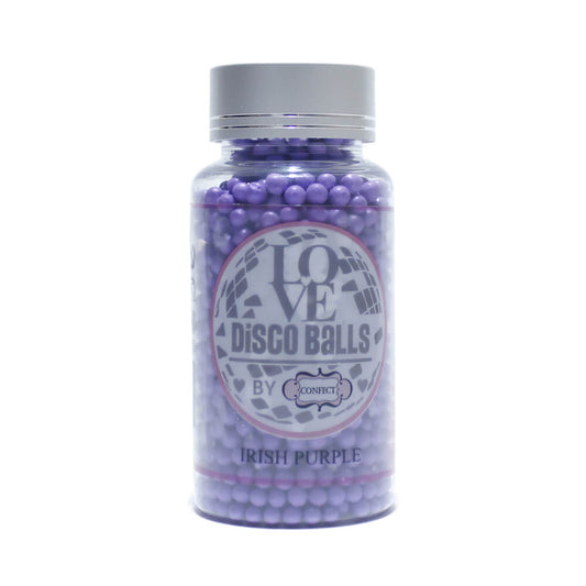 Confect Irish Purple Disco Balls Sprinkles 5 MM