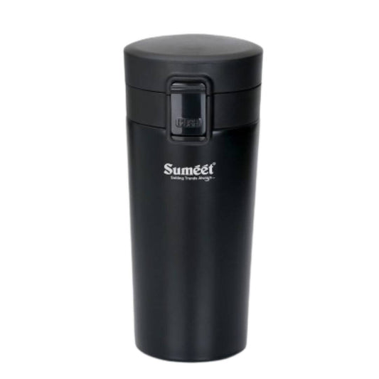 Sumeet Stainless Steel Vacuum Hot & Cold Tumbler - 350 ml (Black) Grab2Buy Sumeet Grab2Buy