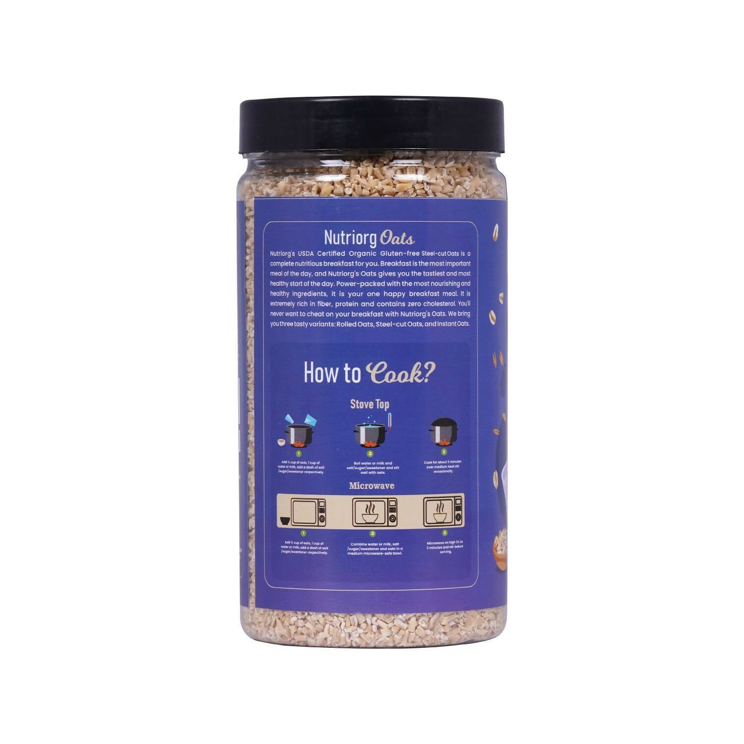 Nutriorg Certified Organic Steelcut Oats - Grab2buy