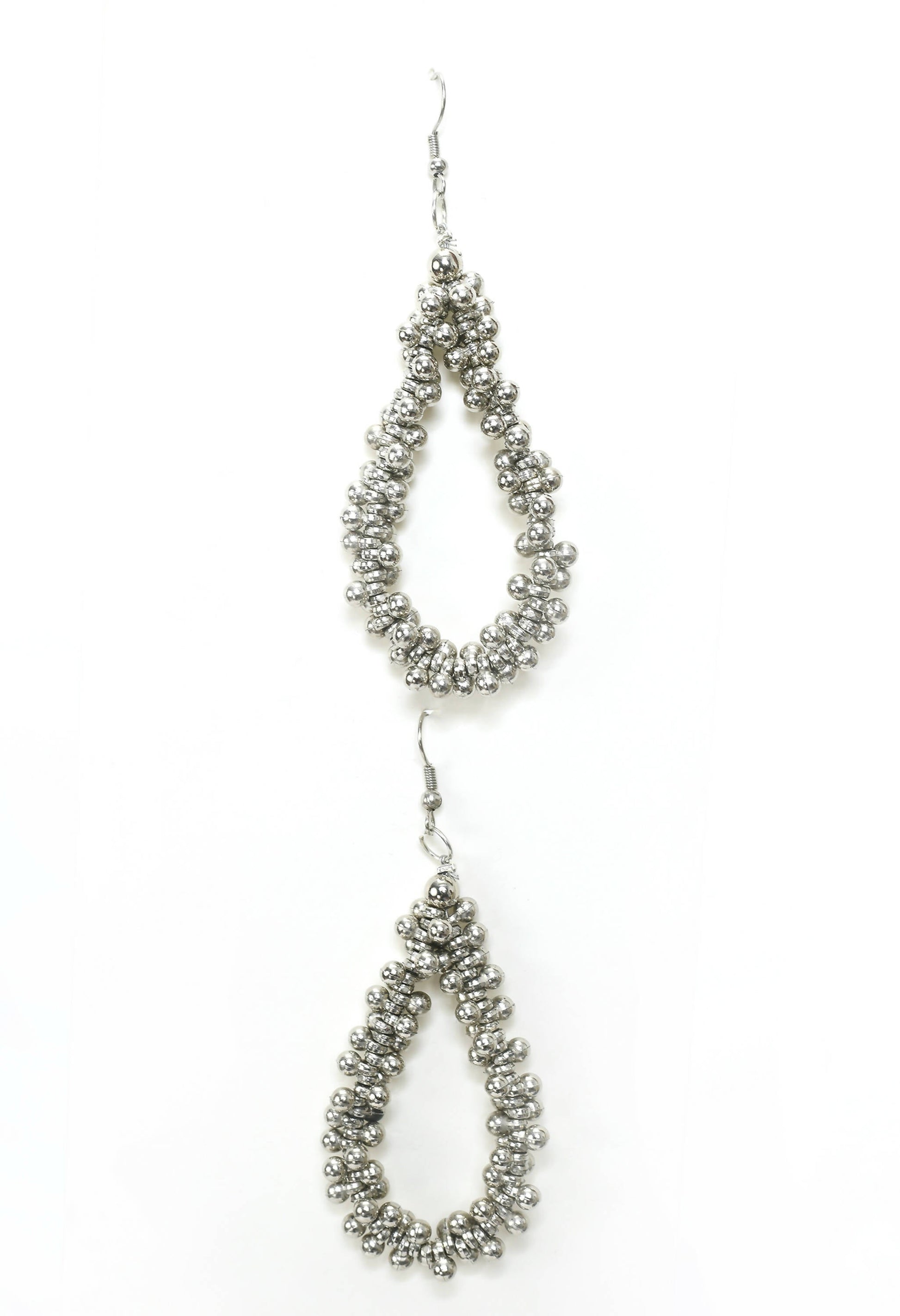 Mominos Fashion Johar Kamal Oxidised Silver-Plated Brass Finish Radha Kishan Long Necklace For Women - Grab2buy